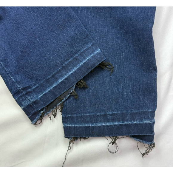 Joe's Skinny Ankle Jeans 29 Frayed Hem Dark Wash Blue Denim Stretch Mid Rise - Picture 3 of 6